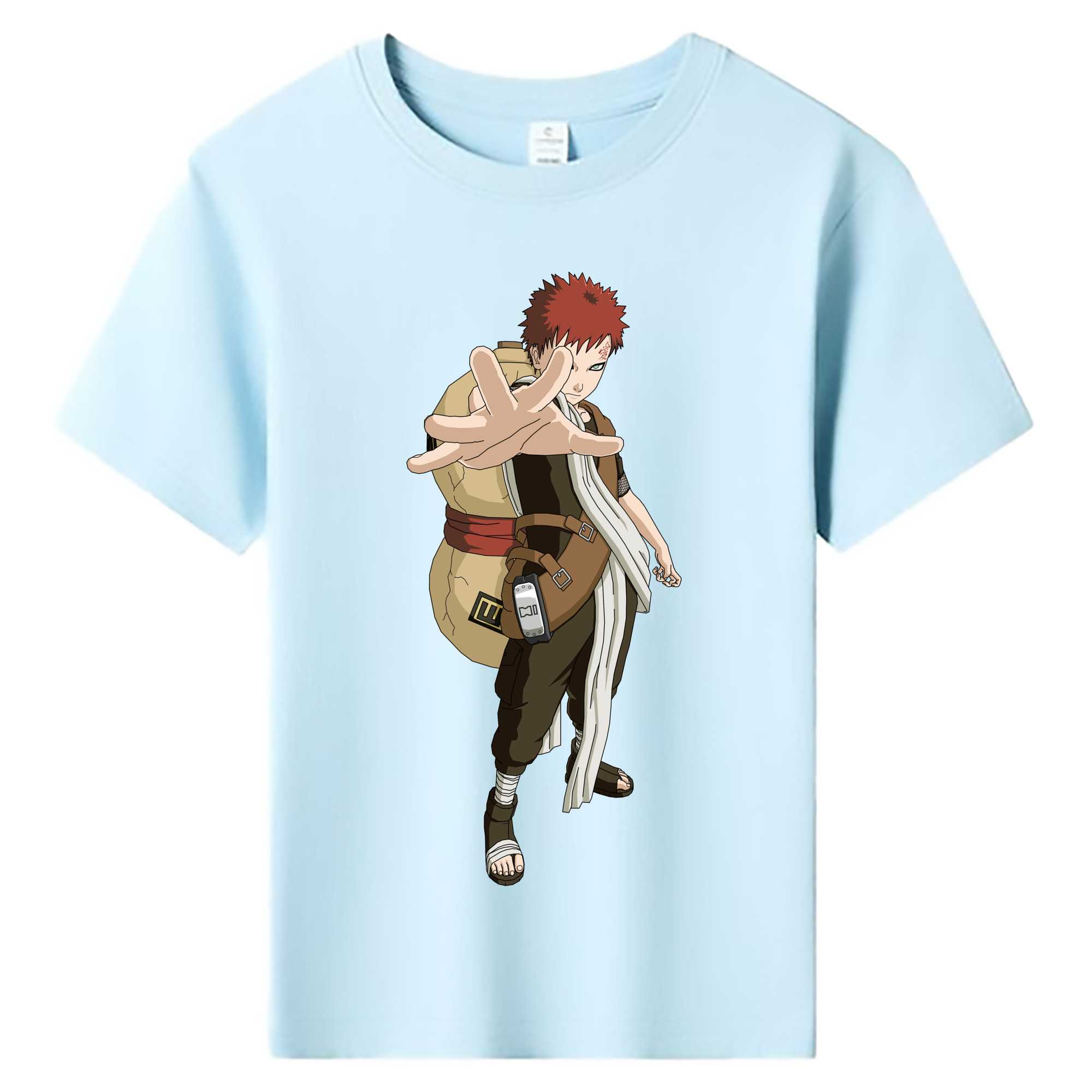 （画像用） NARUTO -ナルト- ガアラ Gaara 綿100％キッズTシャツ（フロントプリント）
